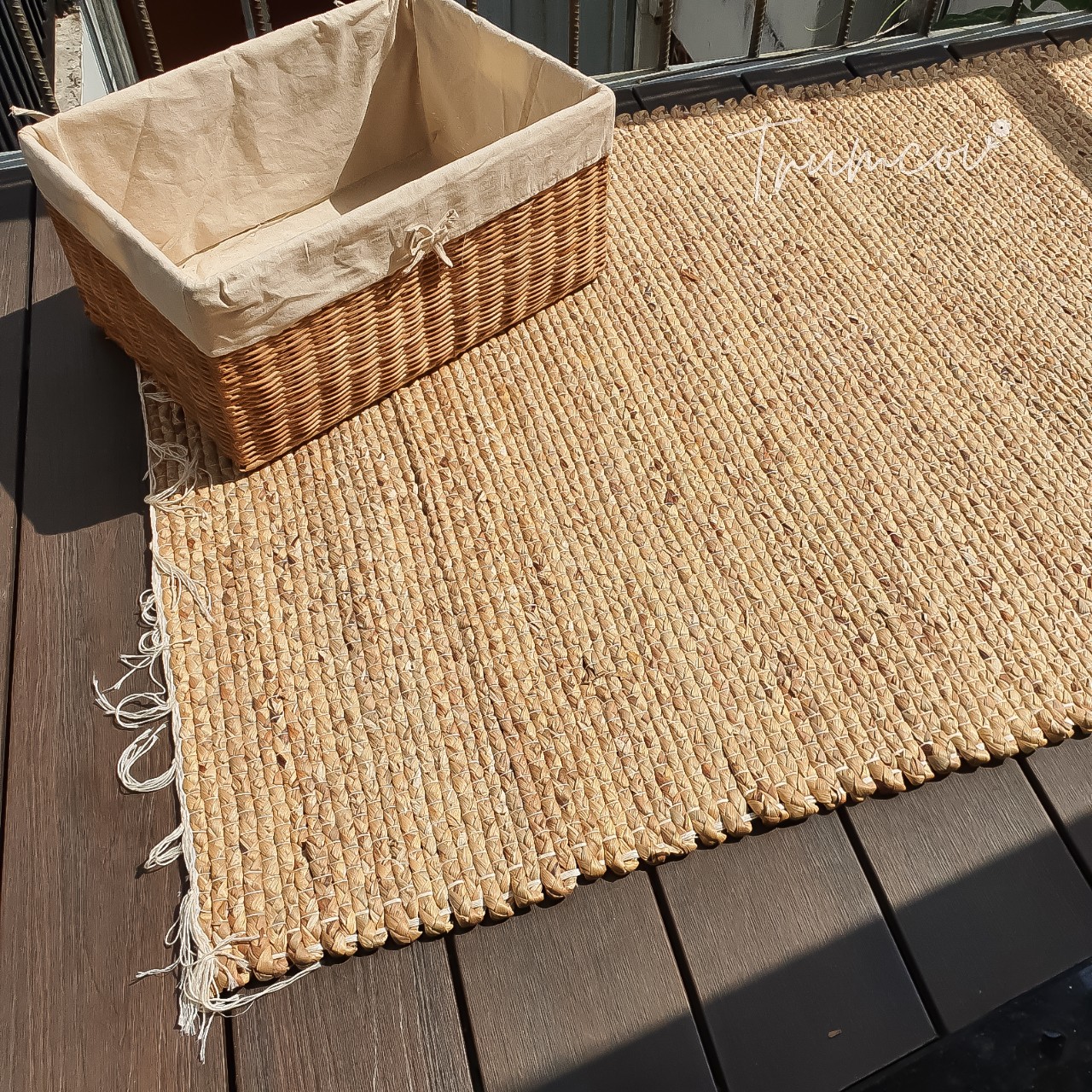 Thảm cói lót sàn chữ nhật bigsize (hàng đẹp)