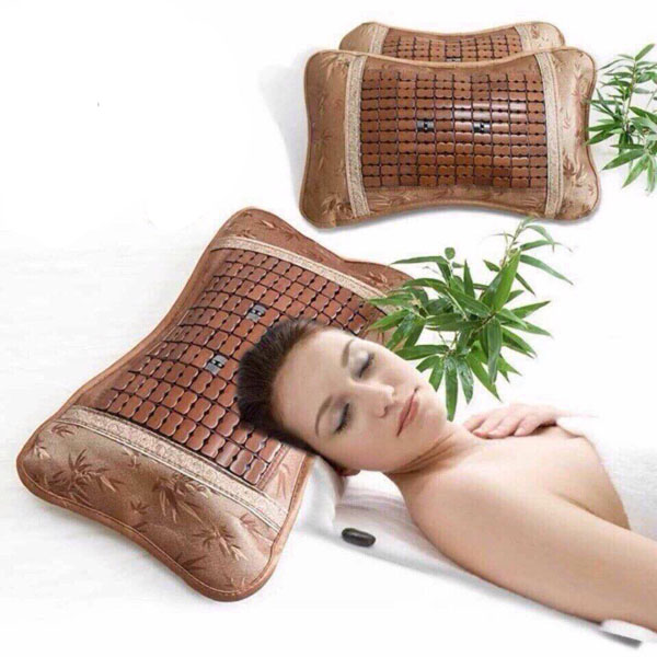 Bộ 2 Gối Trúc Mây hạt Cao Cấp