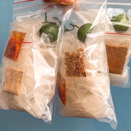 Combo 50 bịch Bánh tráng sate tắc muối siêu ngon
