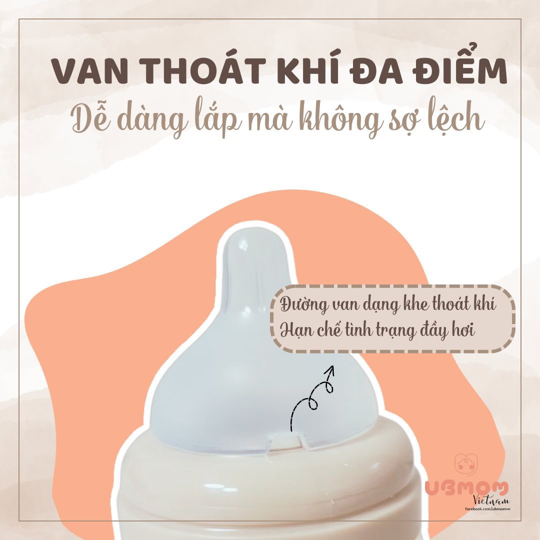 Núm ty bình sữa UBMOM Hàn Quốc (Mẫu 2023)