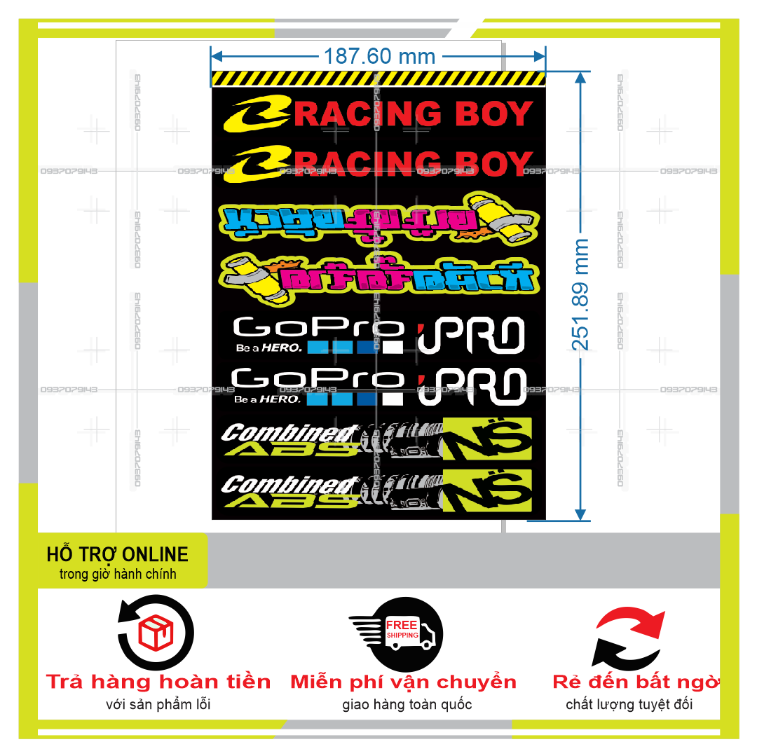 LOGO STICKER DÁN CHÂN PHUỘC M5  { PHỤNG DECAL }