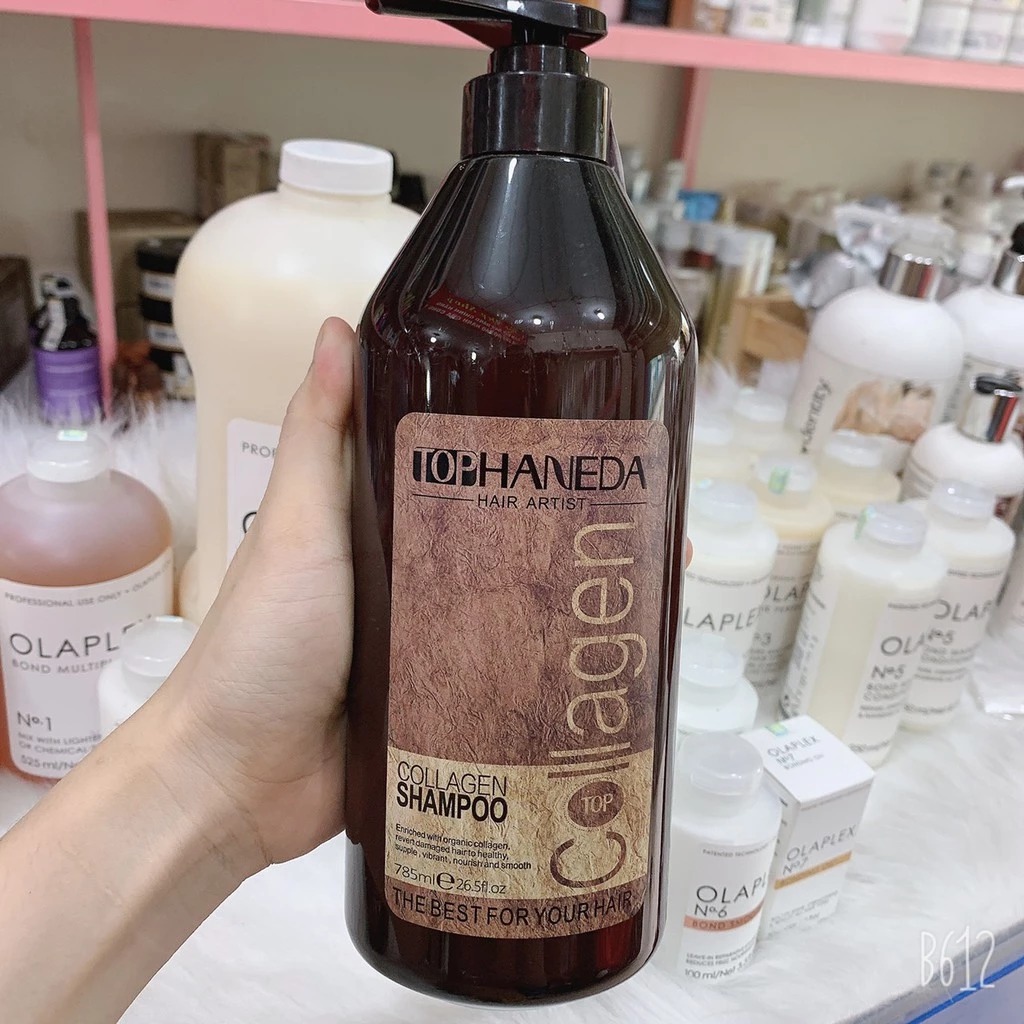 Dầu xả phục hồi tóc Haneda Collagen 785ml bóng mềm mượt
