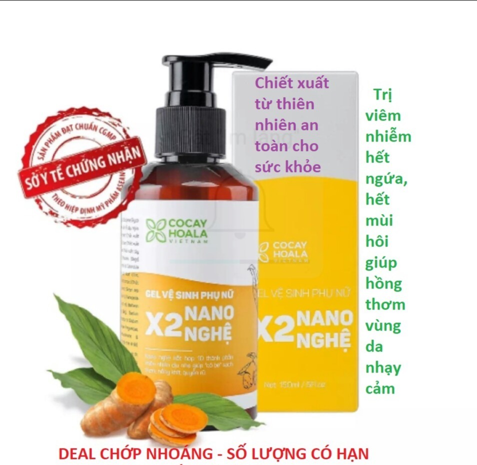 >> SO SÁNH GIÁ GEL VỆ SINH PHỤ NỮ GIẢM VIÊM NGỨA X2 NANO NGHỆ COCAYHOALA 150ML | Shopee Lazada Sendo Tiki | Nên mua ở đâu rẻ nhất 84 Gel vệ sinh phụ nữ X2 Nano nghệ hết viêm, ngứa,hồng thơm se khít 150ml