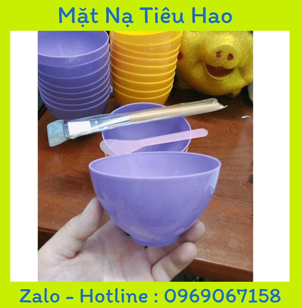 Combo bát, chổi, thìa đắp mặt dẻo siêu rẻ
