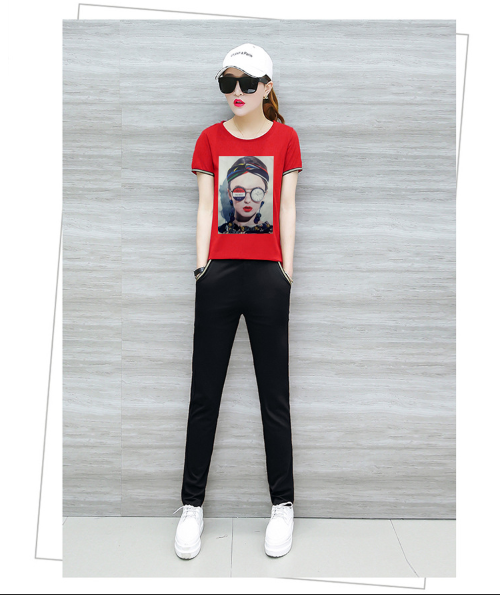 [HCM]ĐỒ BỘ MẶC NHÀ THUN COTTON 100% IN CÔ GÁI DÀI CAO CẤP - Y HÌNH