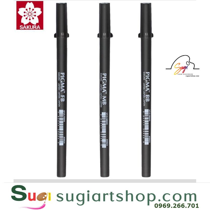 Bút đầu cọ Sakura Pigma Brush, Pigma Sakura Nhật-Dụng cụ vẽ Tâm Tâm