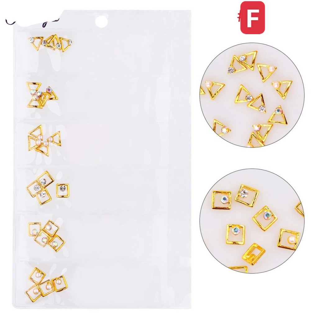 charm kim loại  trang trí móng