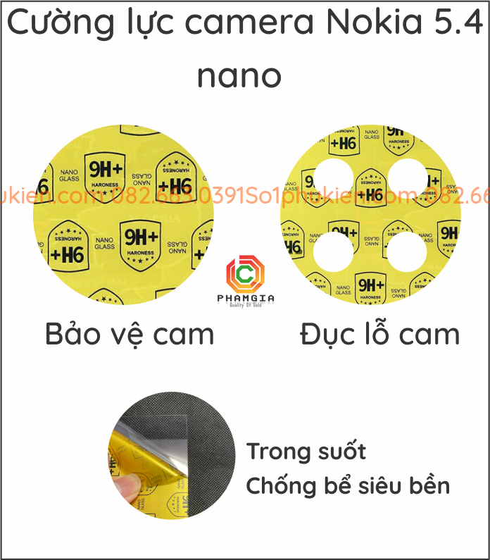 Cường lực camera Nokia 5.4 siêu bền