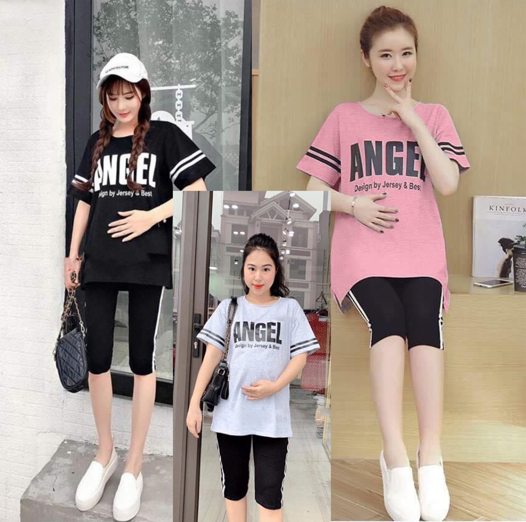 Bộ lửng mặc nhà cho mẹ bầu sau sinh