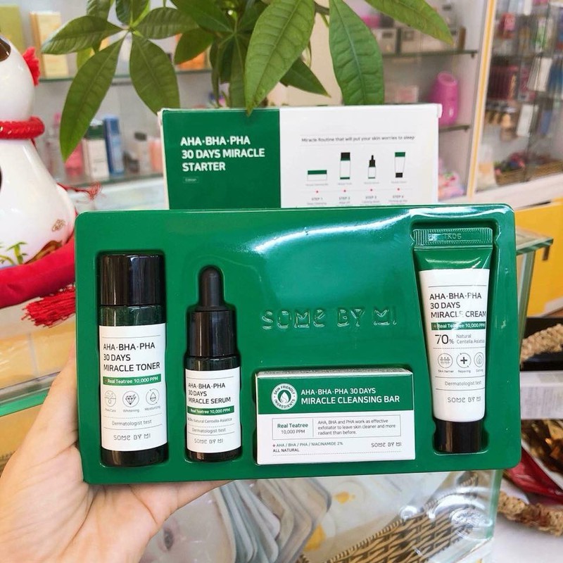 SET 4 MÓN TRỊ MỤN SOME BY MI AHA - BHA - PHA 30 DAYS MIRACLE - AHA4