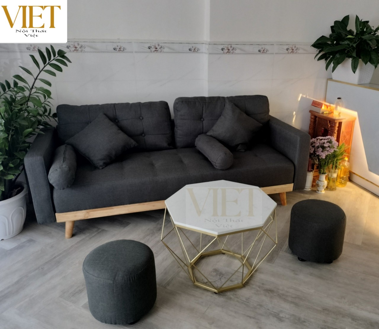 Sofa phòng khách hiện đại, sopha nhập khẩu