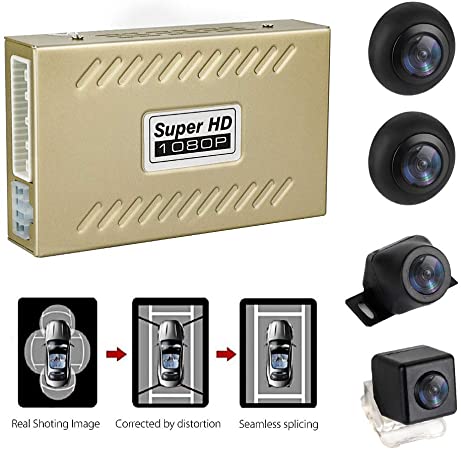 Màn liền camera 360 V5S FULL HD 1280X720 chất lượng hình ảnh siêu nét với 4 mắt camera SONNY 225 hiện đại nhất. camera 360 cho ô tô camera 360 toàn cảnh cho xe hơi camera 360 ô tô giá rẻ camera 360 tốt cam lùi tốt, UY TÍN 166