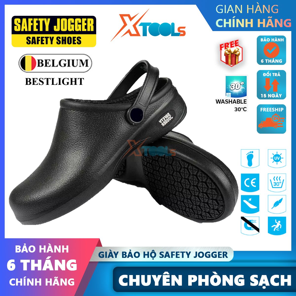Non-slip shoes oxypas bestlight ultra-light standard en dedicated for safety shoes clean room