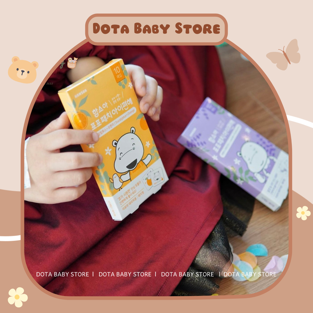 (Made in KOREA) Miếng Dán Tinh Dầu Thông Mũi HAMSOA Hàn Quốc Cho Bé