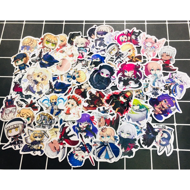 Sét 30-50 Sticker fate stay night ép lụa , Sticker fate order