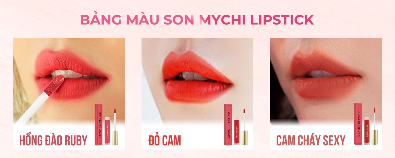 Son Mychi - son môi Mychi - Son kem lỳ Mychi