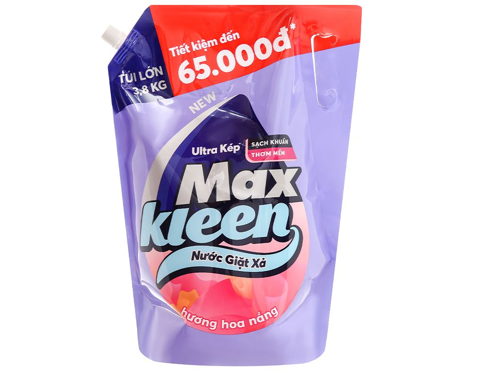 Túi nước giặt xả Maxkleen 3.8kg