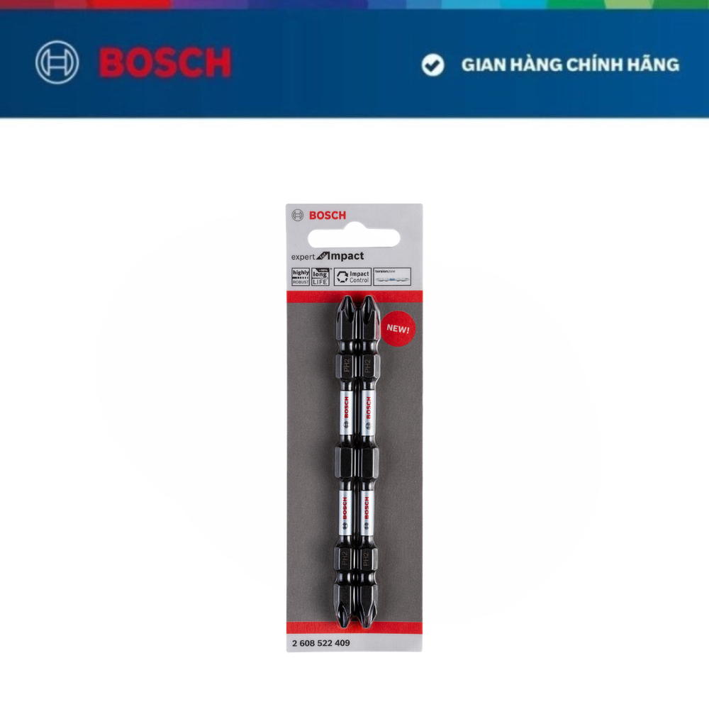 Đầu vặn vít ngắn Bosch dòng Expert