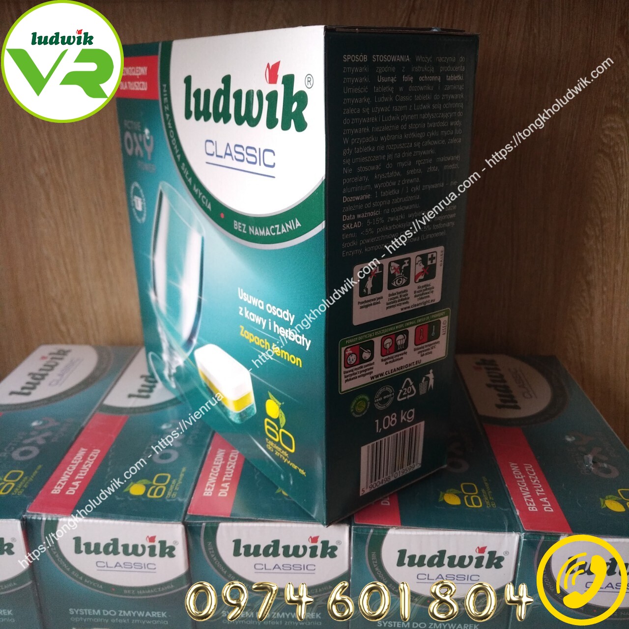 Viên rửa bát Ludwik Classic – Hộp 60 viên