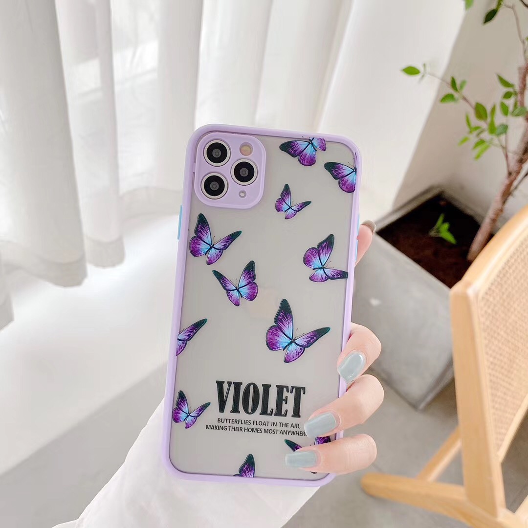 Ốp Lưng Nhám Chống Sock Va Đập Bảo Vệ Camera Blue x Violet