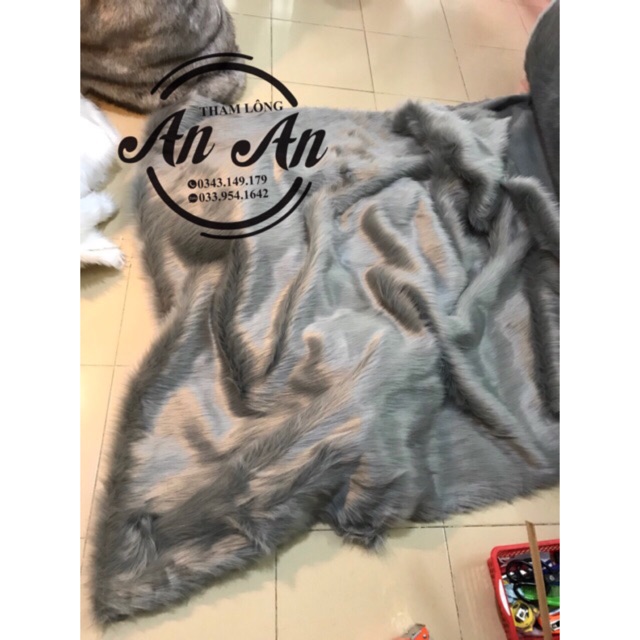Thảm lông ngắn mịn - Thảm lông xám mịn lông ngắn