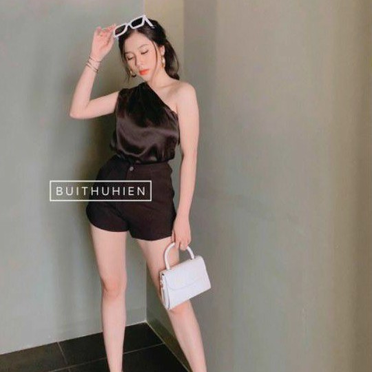 ÁO PHI LỤA LỆCH VAI MỊN SANG CHẢNH ĐẸP Y HÌNH
