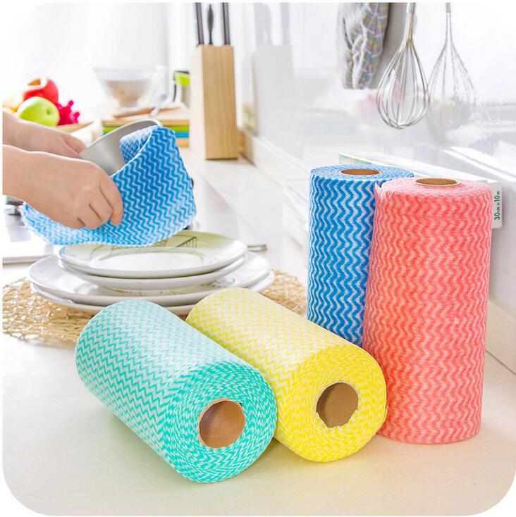 [GIẢM ĐẾN 20% XU] COMBO 10 Cuộn khăn lau đa năng HomeEasy, giấy lau