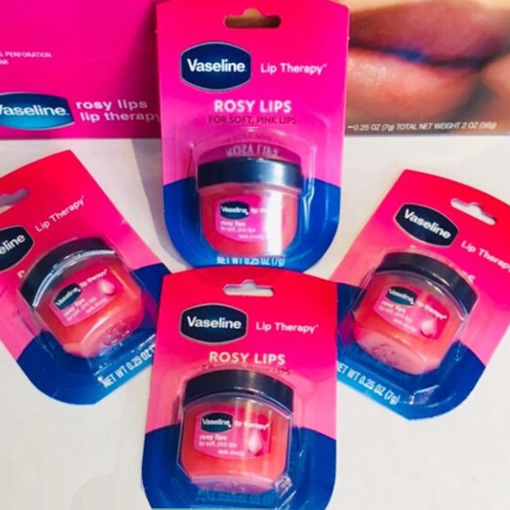 [HCM]SON DƯỠNG MÔI VASELINE LIP THERAPY ROSY LIPS 7G