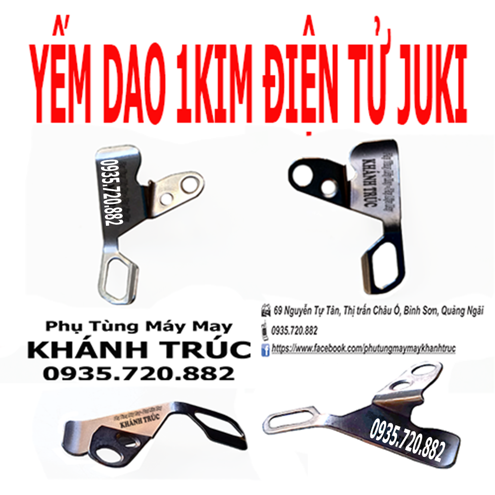 Yếm dao 1kim điện tử Juki máy may công nghiệp