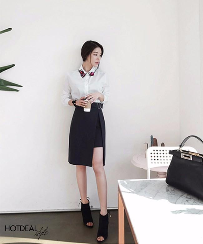[HCM]Chân váy xẻ tà Halona