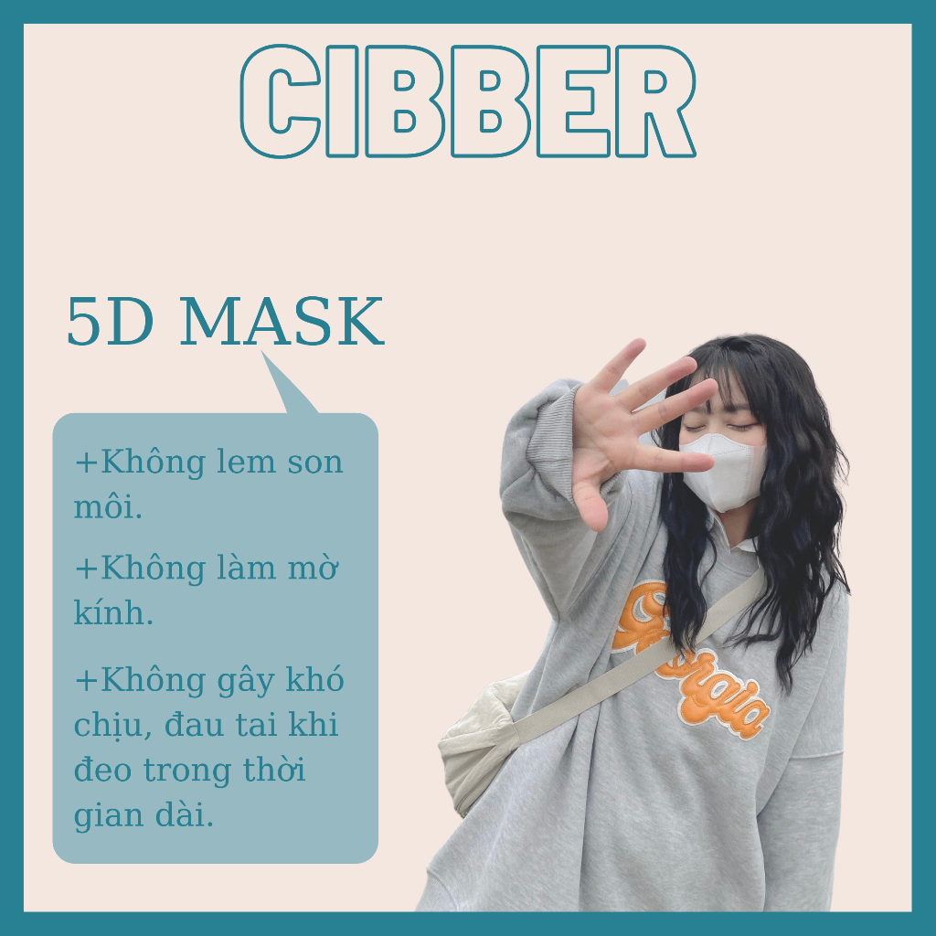 Khẩu trang 5D Mask 1 Gói 10 Chiếc)