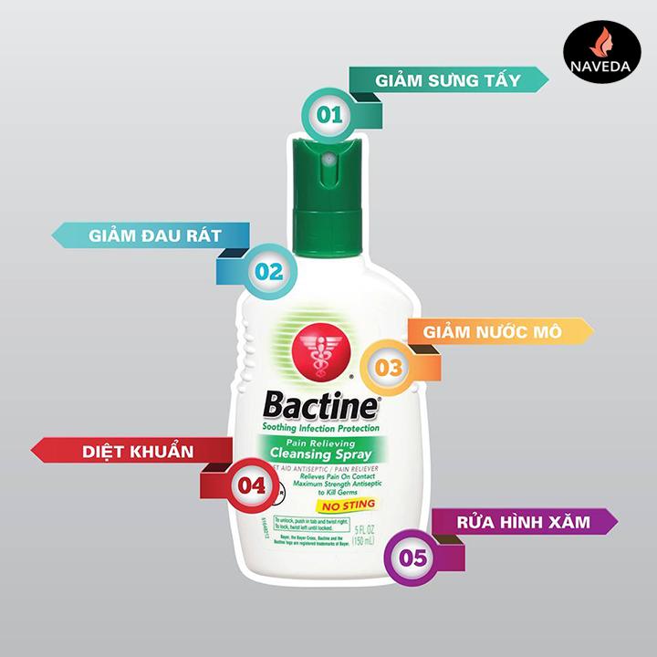 Bactine vệ sinh hình xăm - Sử dụng sau xăm
