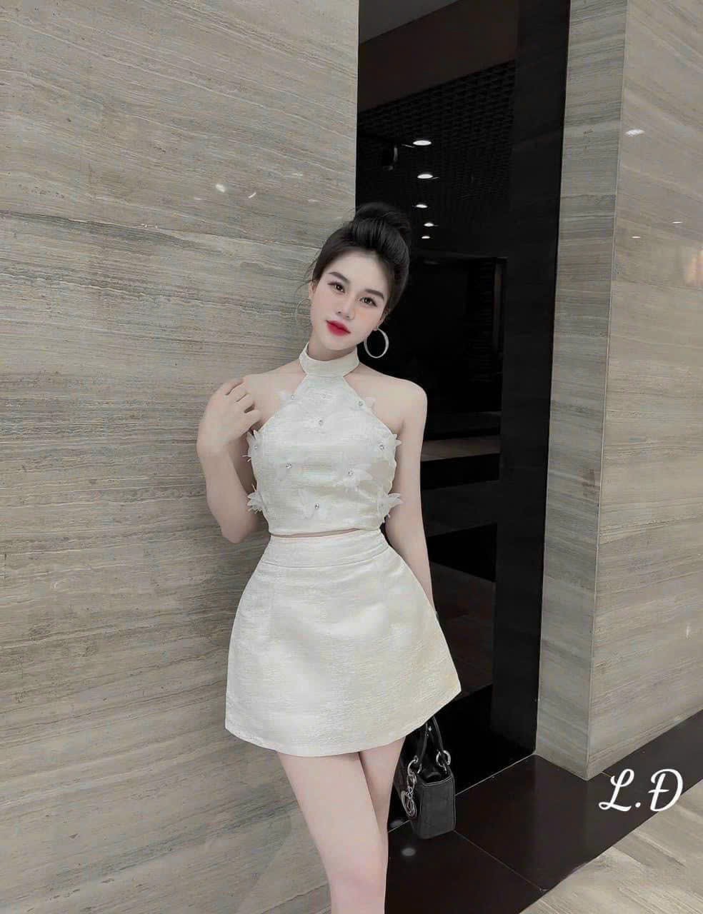 [HCM]SET BỘ THỜI TRANG CỔ YẾM DỄ THƯƠNG CHẤT LIỆU  DÀY DẶN
