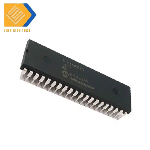 IC vi điều khiển PIC16F887-I/PT DIP40 8-Bit Microcontroller, 20MHz chân cắm