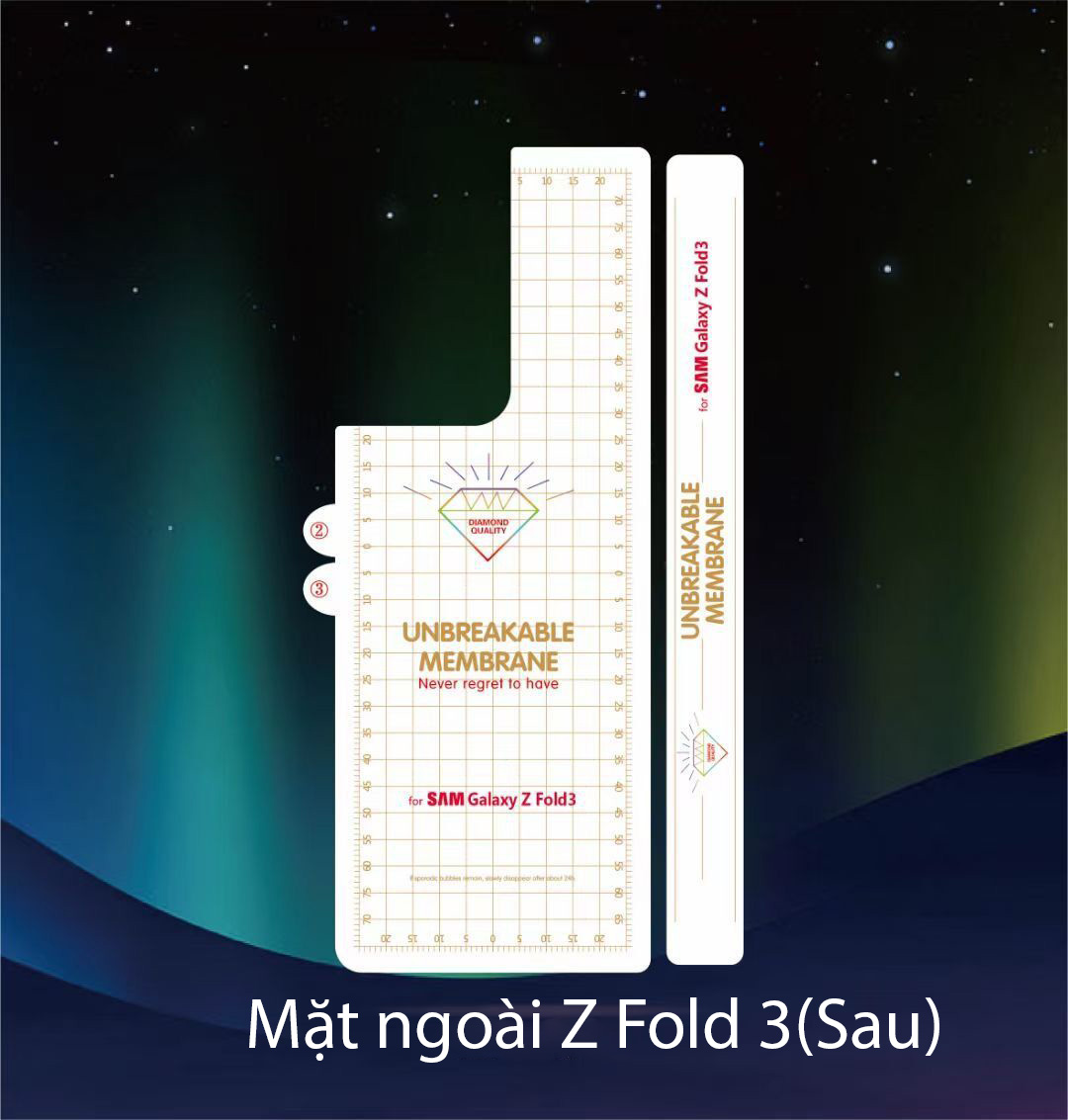 Miếng dán PPF Samsung Z Fold 2 / Z Fold 3 / Z Fold 4 dán trong suốt