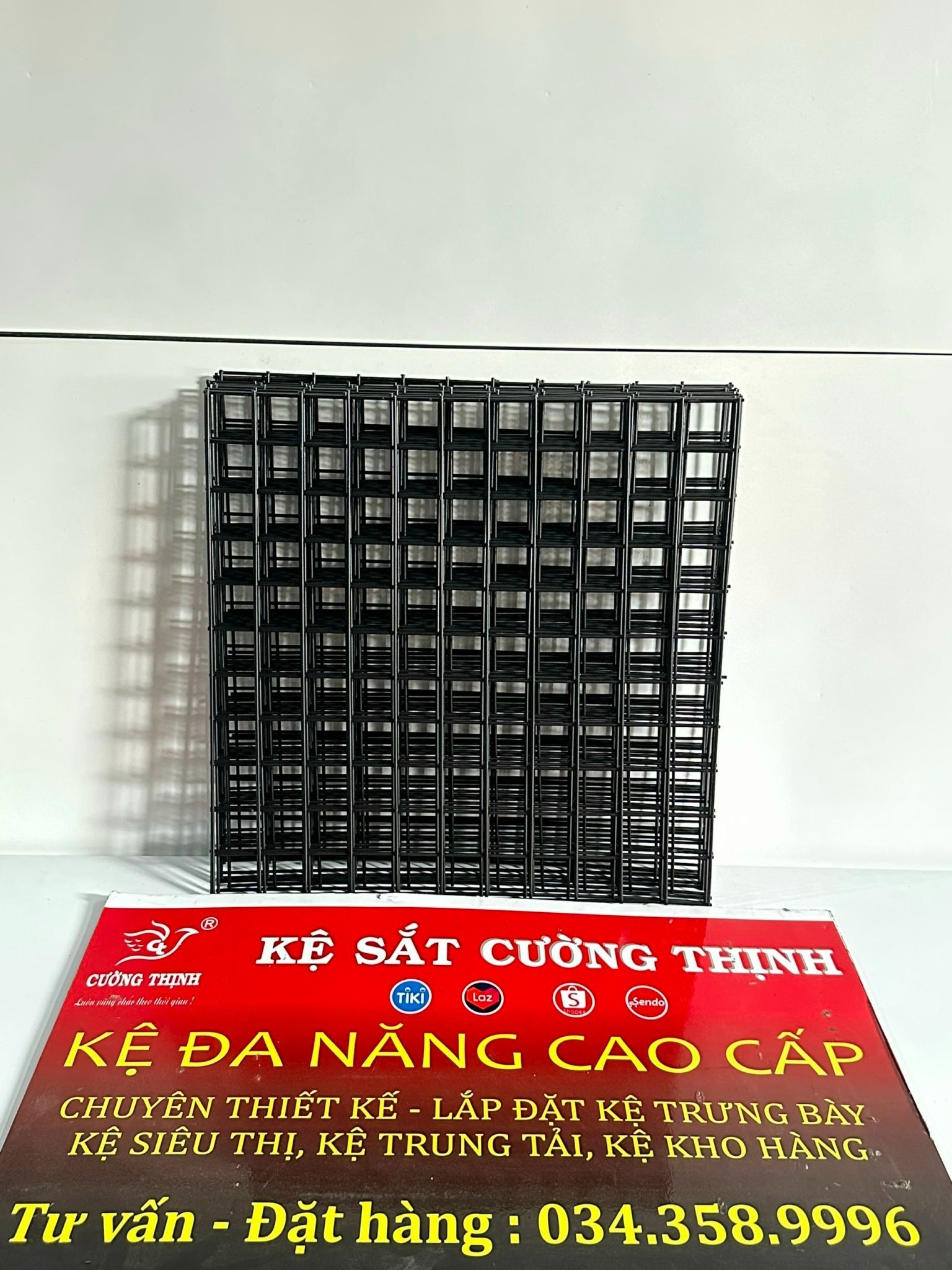 Lưới treo phụ kiên (Kích thước 35cm x 35cm) Ô vuông 3cm, 5cm.