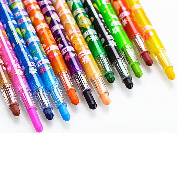 12 cây bút sáp vặn loại dài Gstar 906