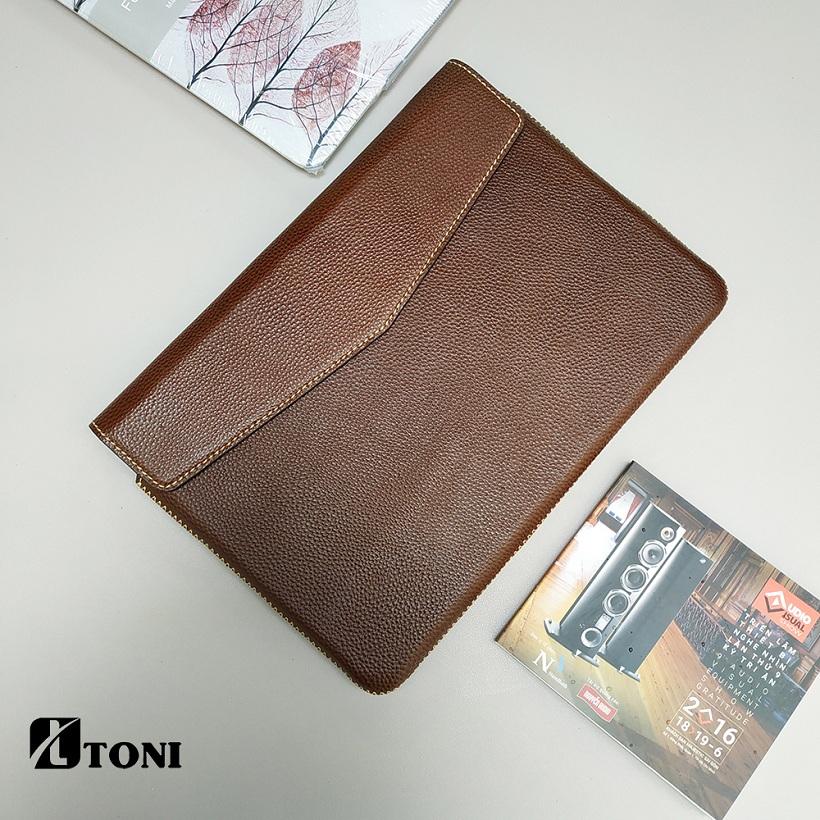 Bao Da Cho Macbook 15 New Pro ( 2016-2017 ) Hãng Handmade TONI ( Da Thật 100% )