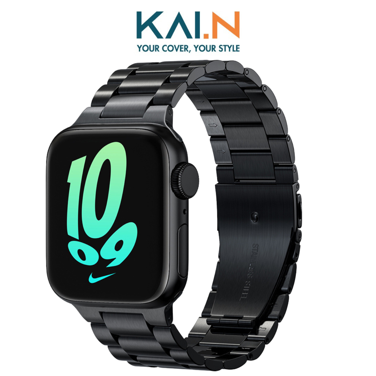 Dây đeo thép dành cho apple watch ultra / apple watch series, kai.n metal band