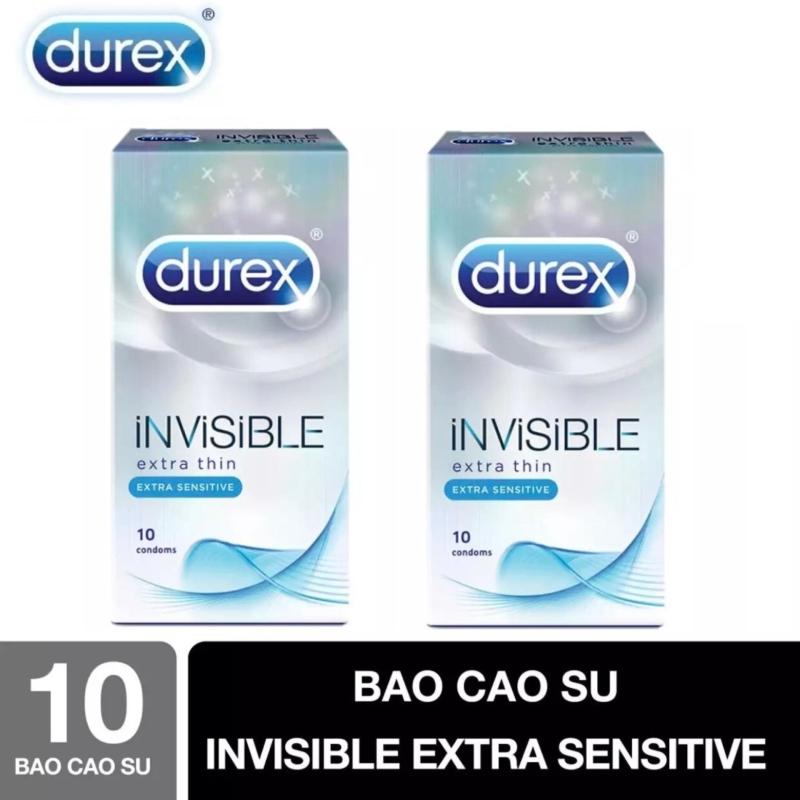 [MUA 1 TẶNG 1] BCS Durex Invisible Extra Thin cực siêu mỏng [che tên sản phẩm] cao cấp