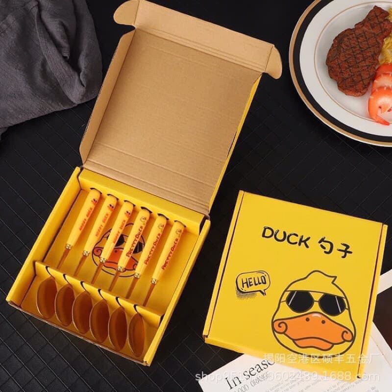 [ ComBo]  6 Thìa Vịt Vàng Duck Siêu Xinh. ĐTVM