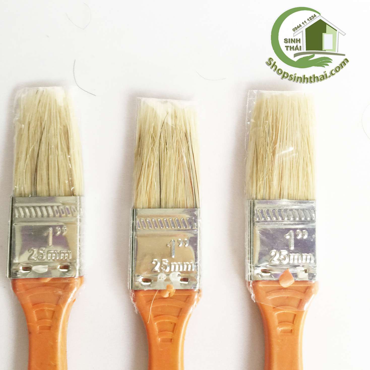 [HCM]Cây cọ quét sơn - chổi quét sơn lông vàng 1 phân
