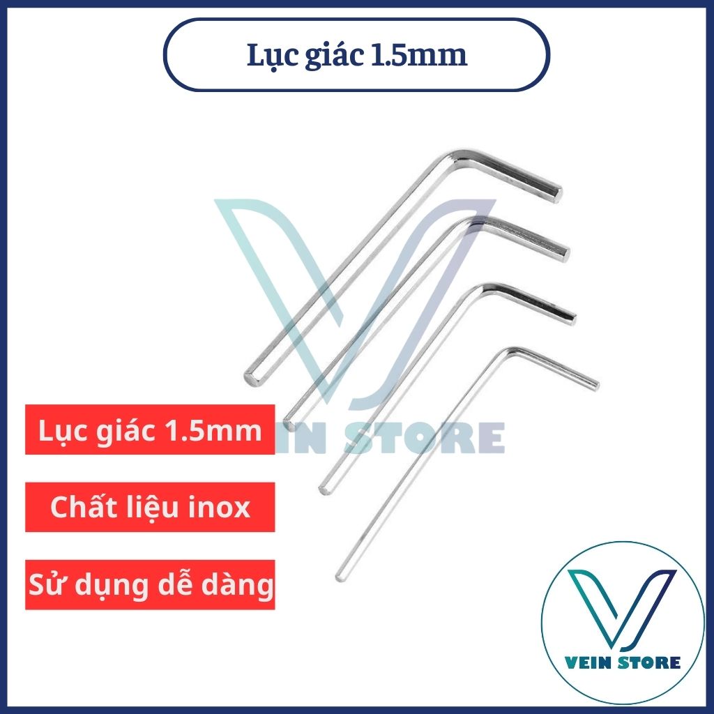 Lục giác mở vòi nước, khóa lục lăng 1.5mm inox - pk131