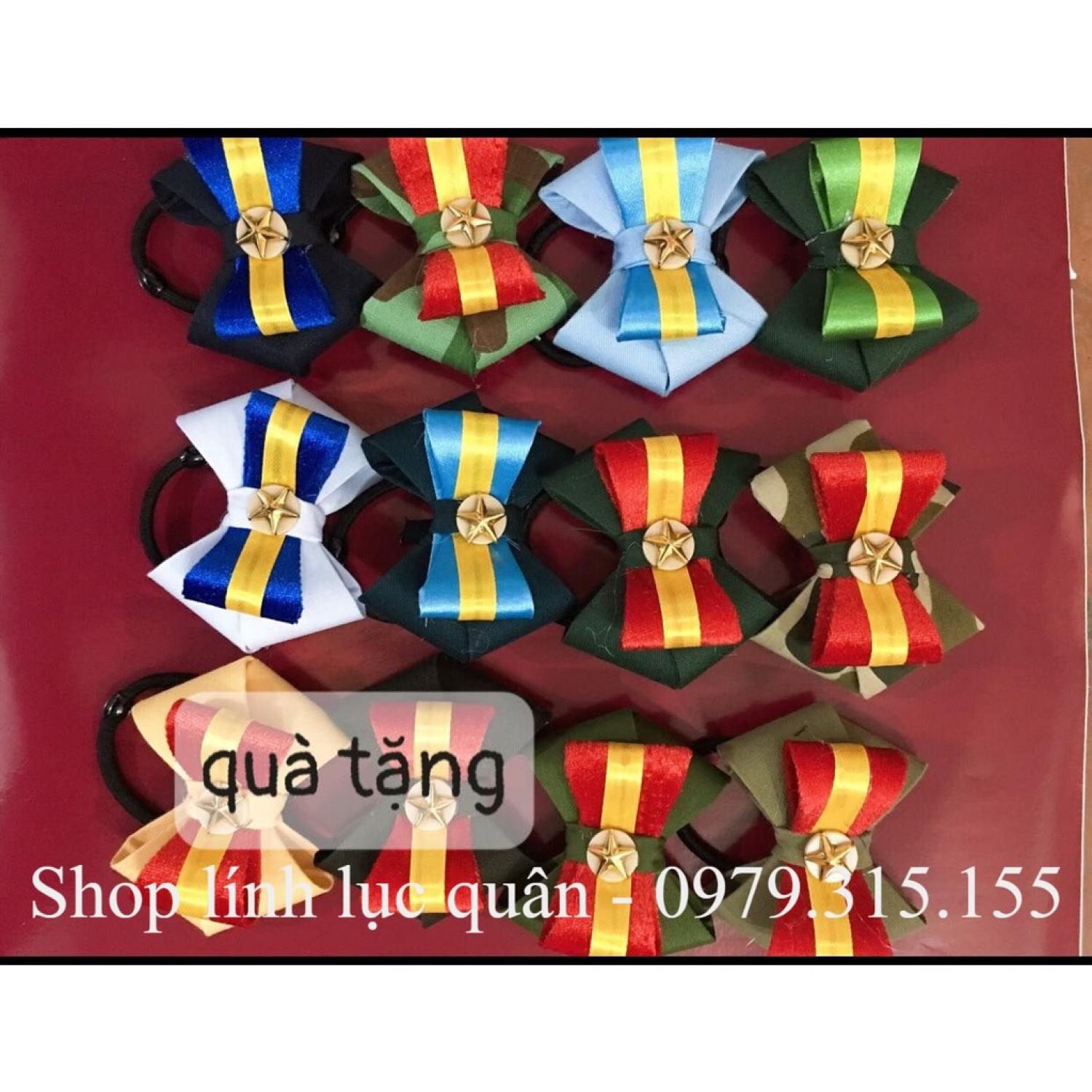 Dây cột tóc các ngành binh chủng BD, CA
