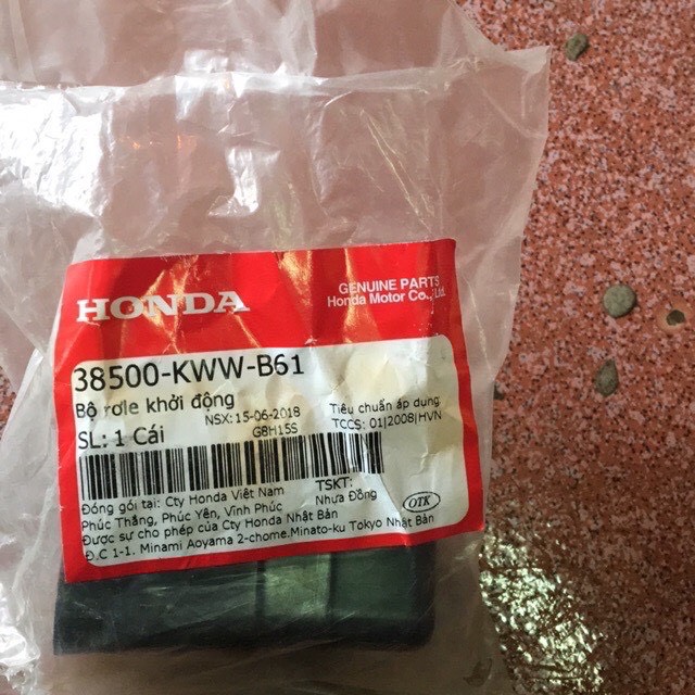 Relay đề Zin Honda