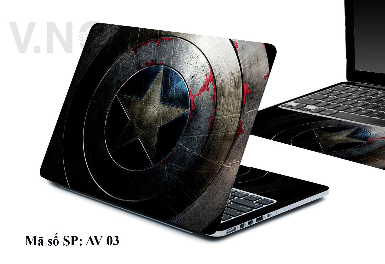 [HCM]Miếng dán laptop V.NO SKIN Avengers cho các dòng máy dell/asus/acer/macbook/. . .