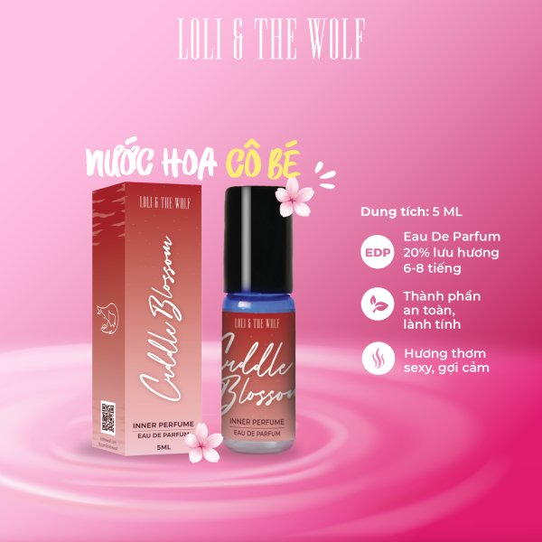Nước hoa vùng kín dành cho nữ Cuddle Blossom Eau De Parfum chai lăn 5ml - LOLI & THE WOLF giá rẻ