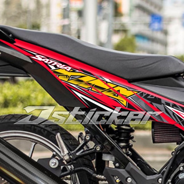 Tem King Drag Satria ( Raider ) Rời Xe Đỏ