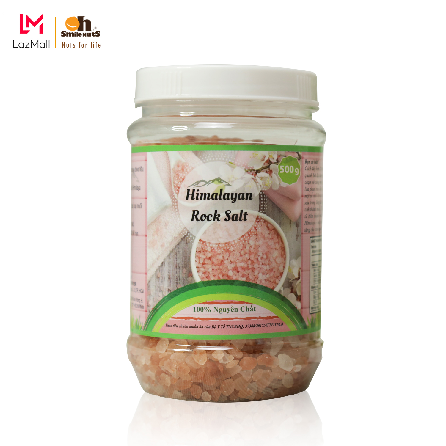 Muối hồng Himalaya dạng hạt hộp 500g - 100% nguyên chất dùng trong chế