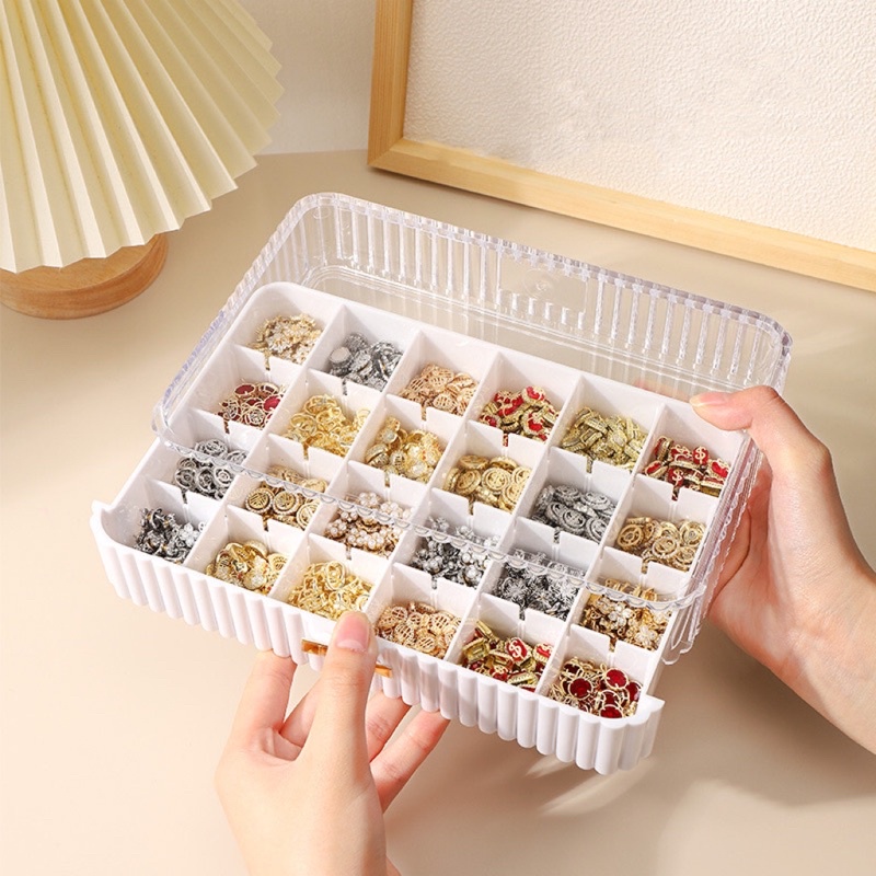 khay meka đựng phụ kiện nail 24 ô